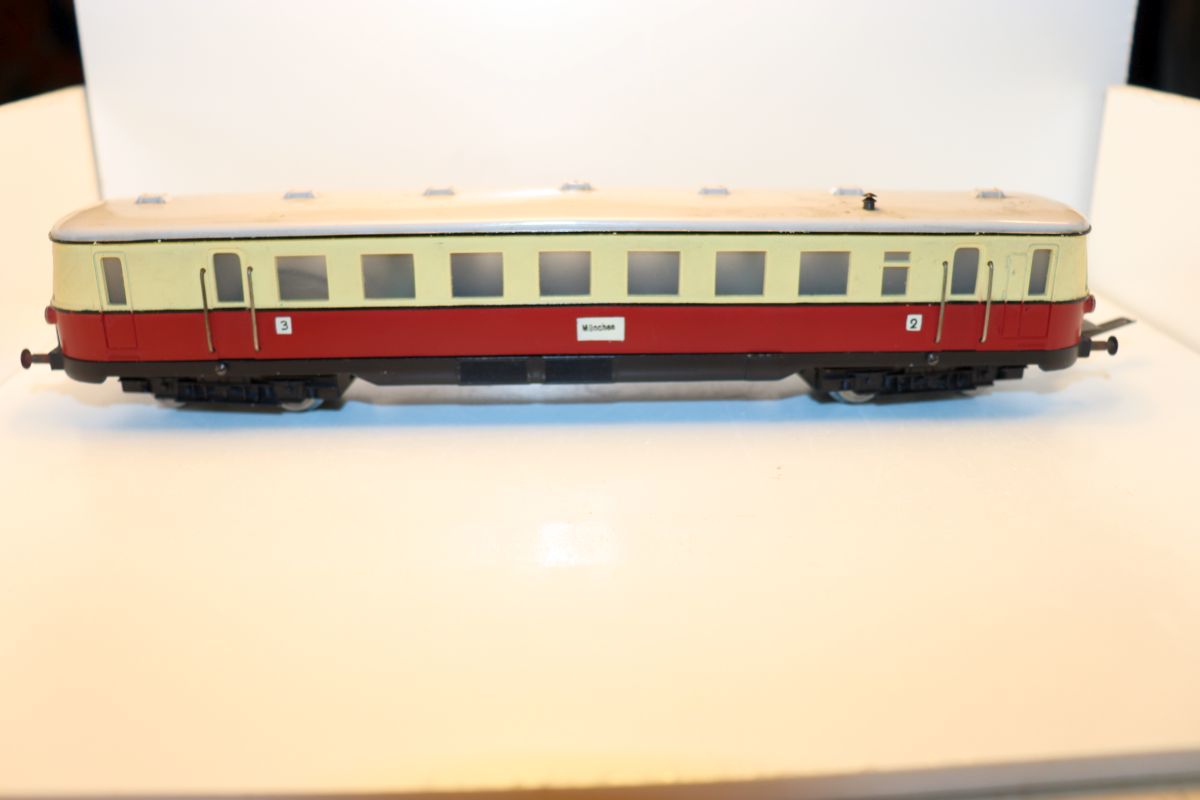 Fleischmann 1371/R, double diesel railcar, RARITY, DC, for H0 gauge, see pictures, 