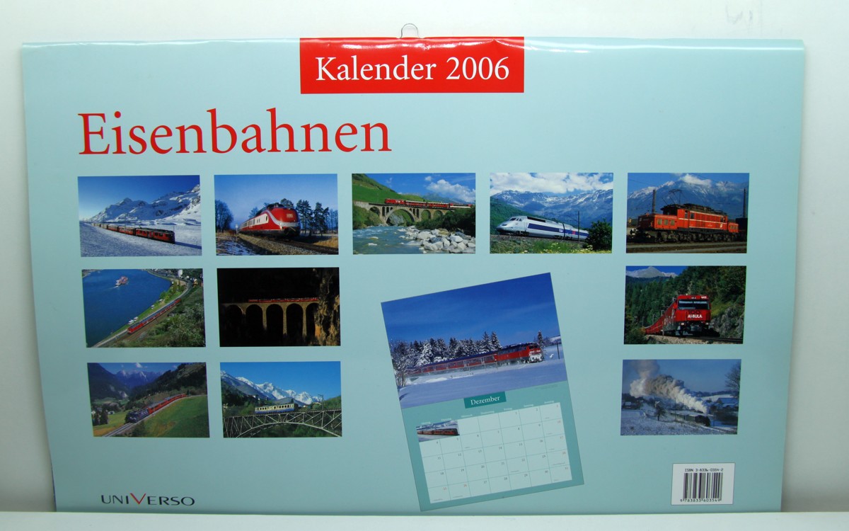 sehr gut erhaltener Eisenbahnkalender aus dem Jahre 2006