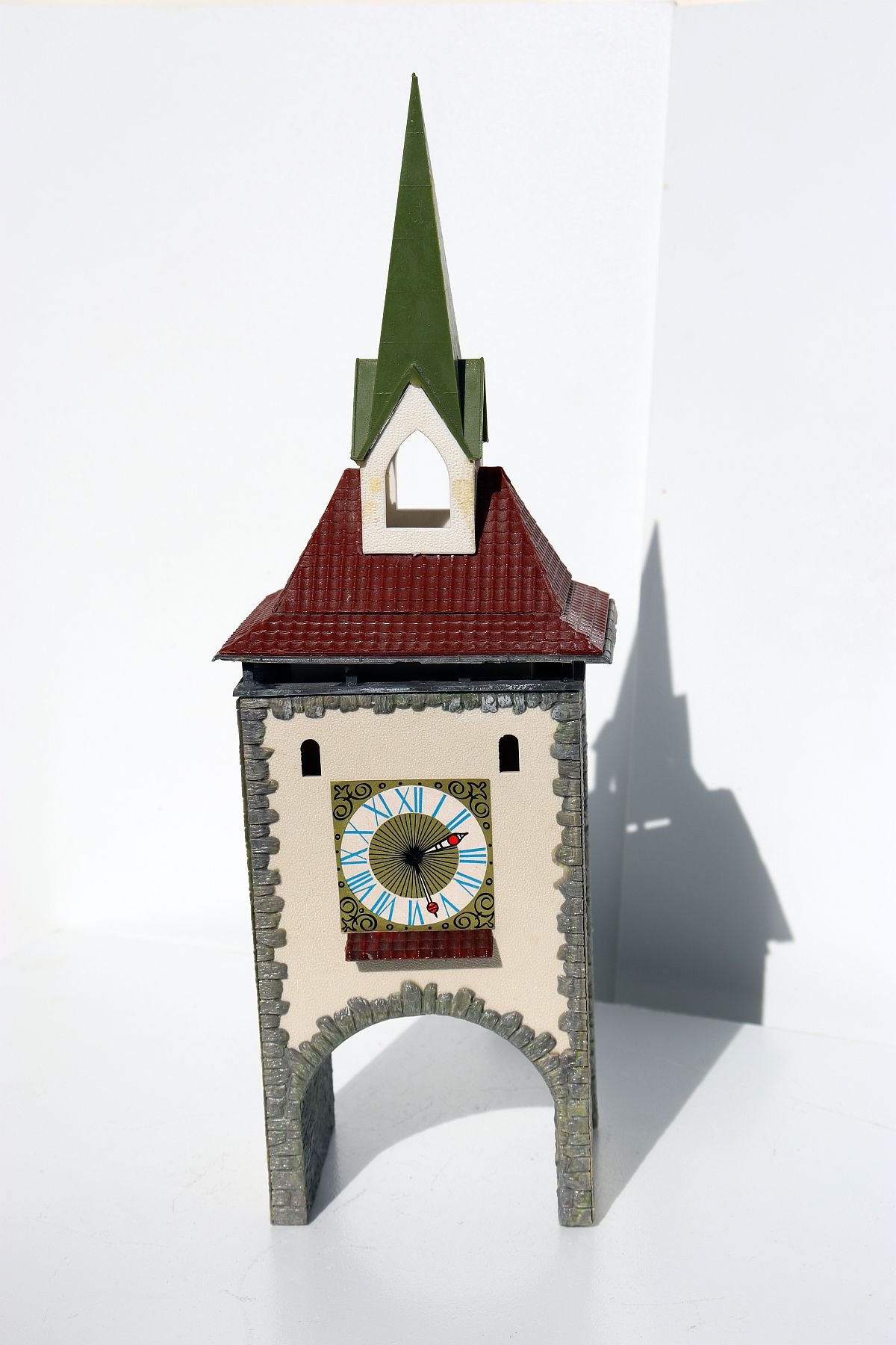 Modellbau SW20073, tower with city gate, H0 gauge, (already assembled from kit), 