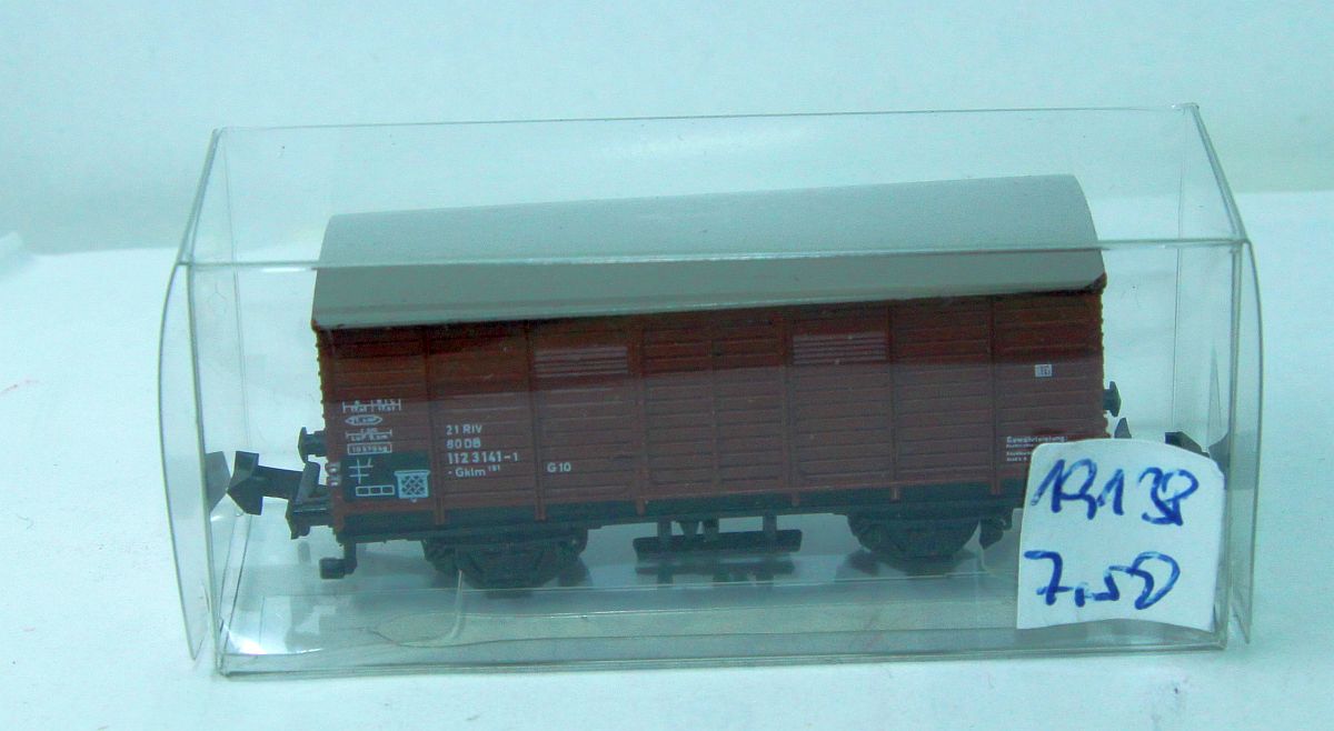 Minitrix, SW19138, brown DB boxcar, DC, N-gauge, in replacement packaging