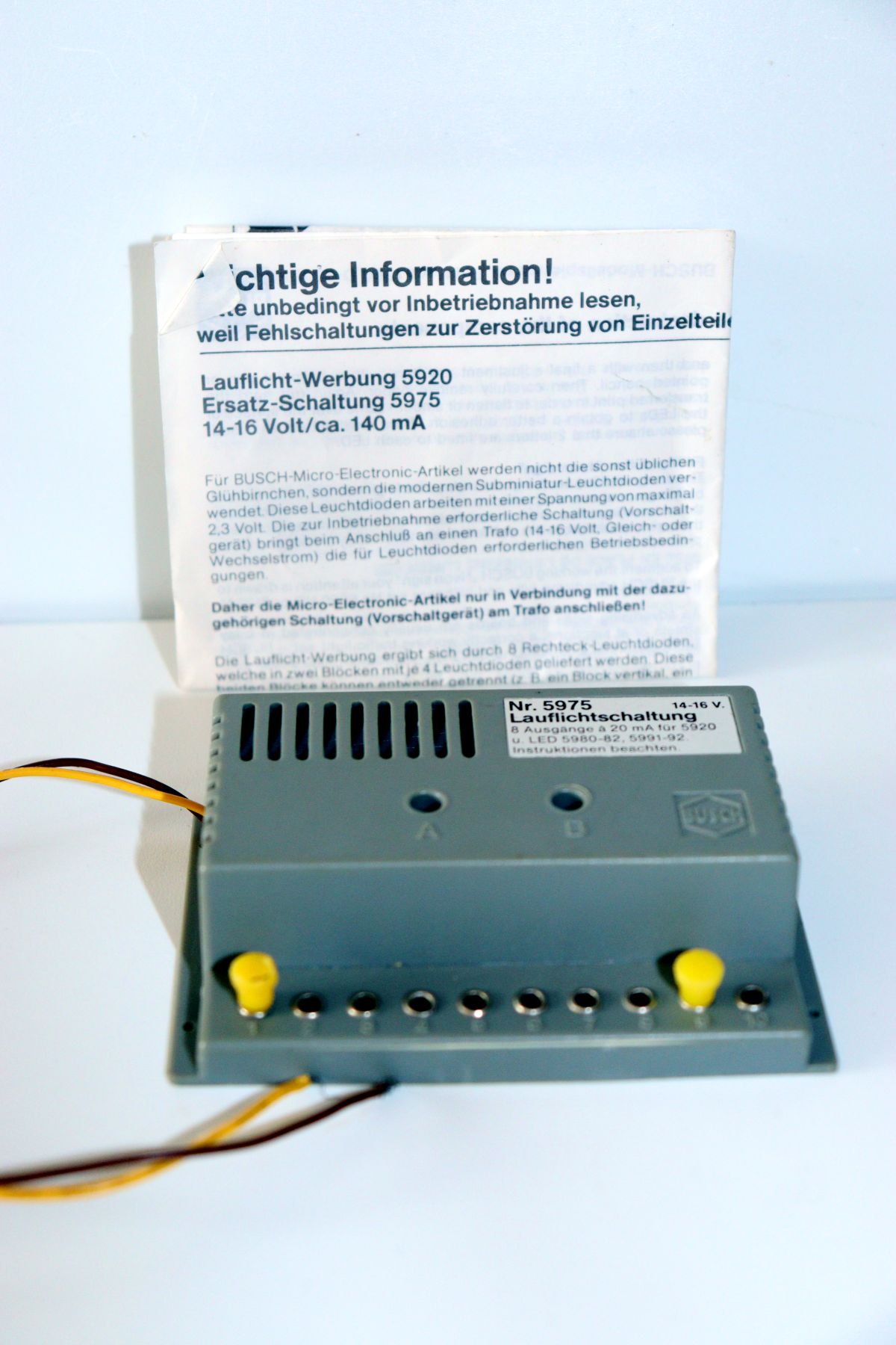BUSCH 5975 Lauflichtschaltung ohne LED`s
