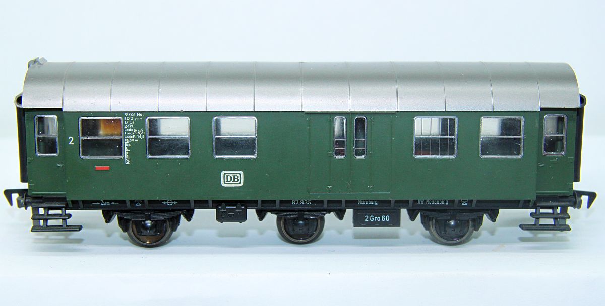 Fleischmann 5090, DB conversion wagon BD3yg, green, era 3 , 