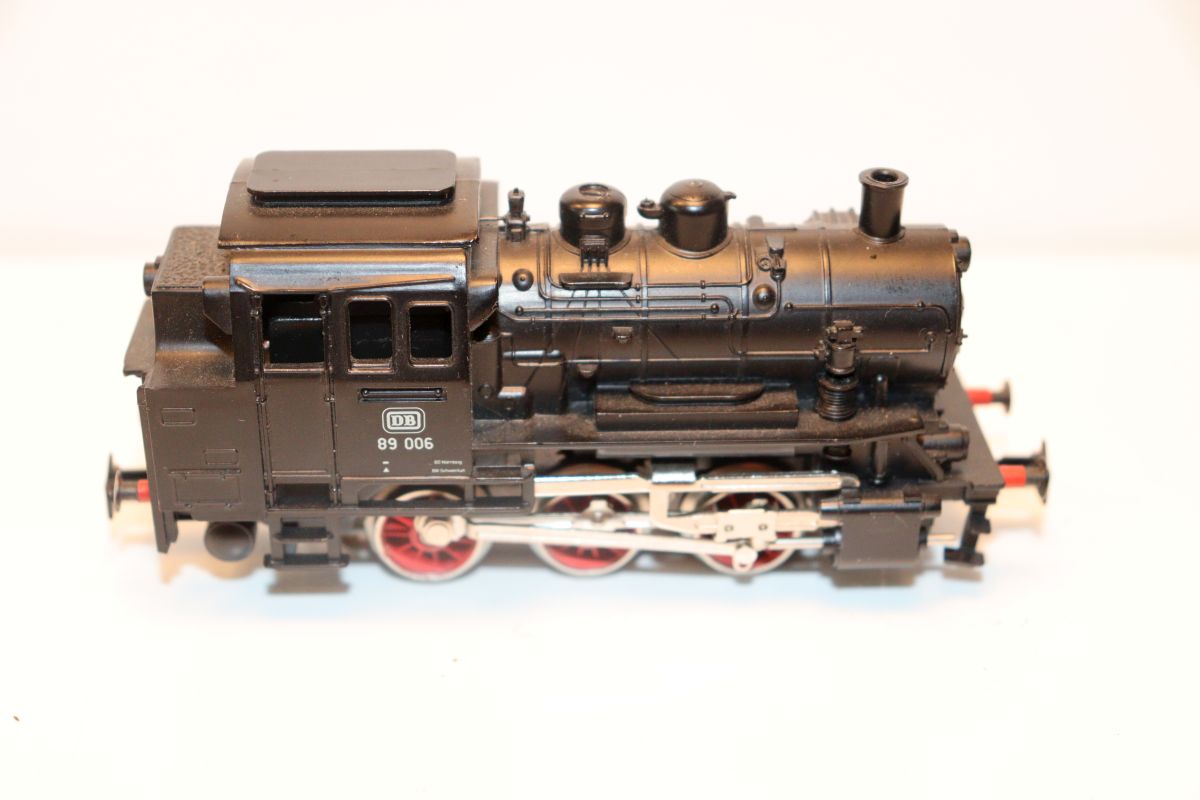 Märklin 3000, Dampflok, Baureihe 89 der DB, BR 89006, schwarz,  AC, Spur H0,  digitalisiert