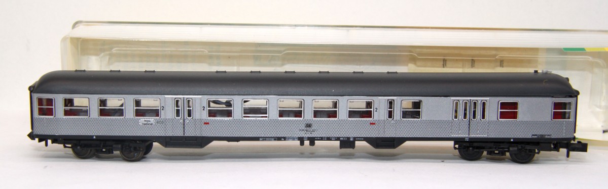 Minitrix 13040, Steuerwagen Silberling 2.Klasse der DB, DC, Spur N, in OVP