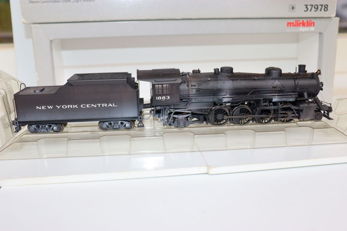 Märklin 37978, Dampflok "Light Mikado" der New York Central, Messelok für Nürnberg 2005, patiniert ab Werk, digital, Sound