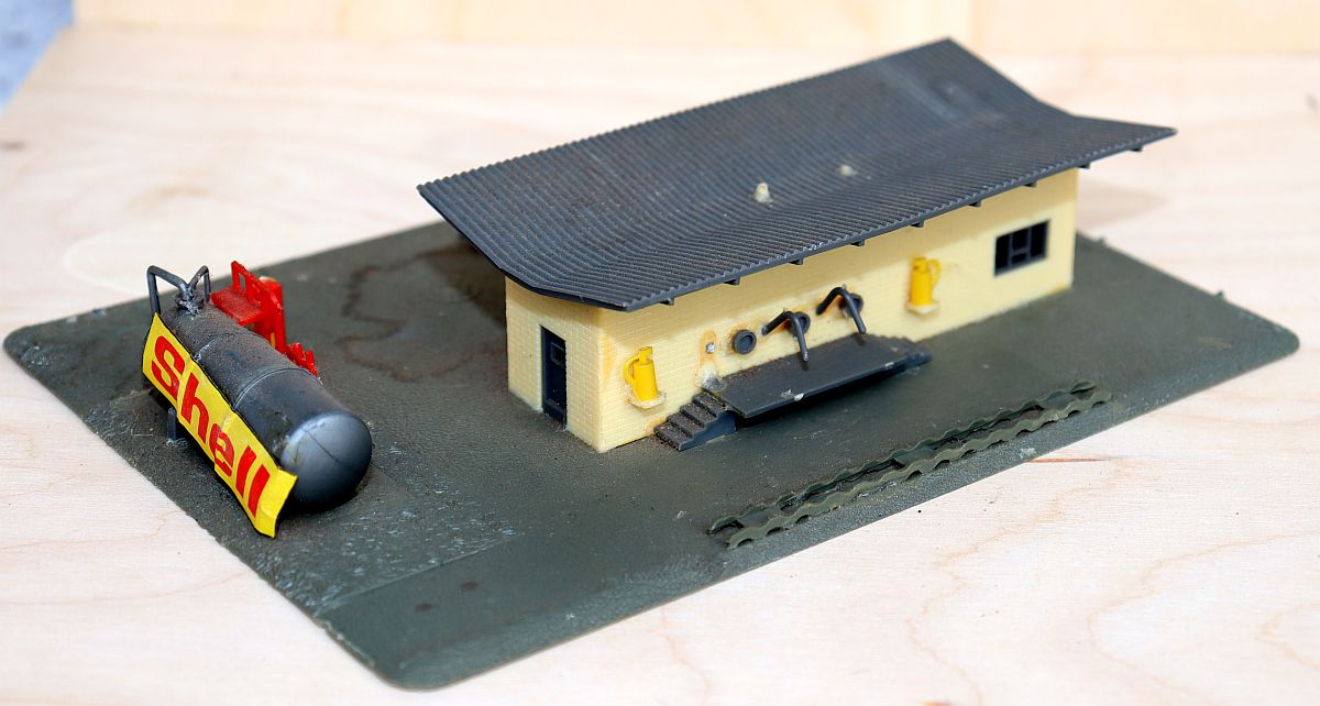 Model making N-gauge, tank farm 1, SW19275,