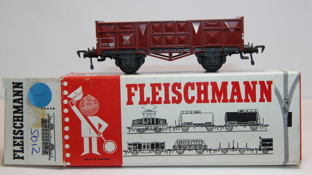 Fleischmann 5012, open freight car EUROP DB 885 008 Ommu 29, brown, 