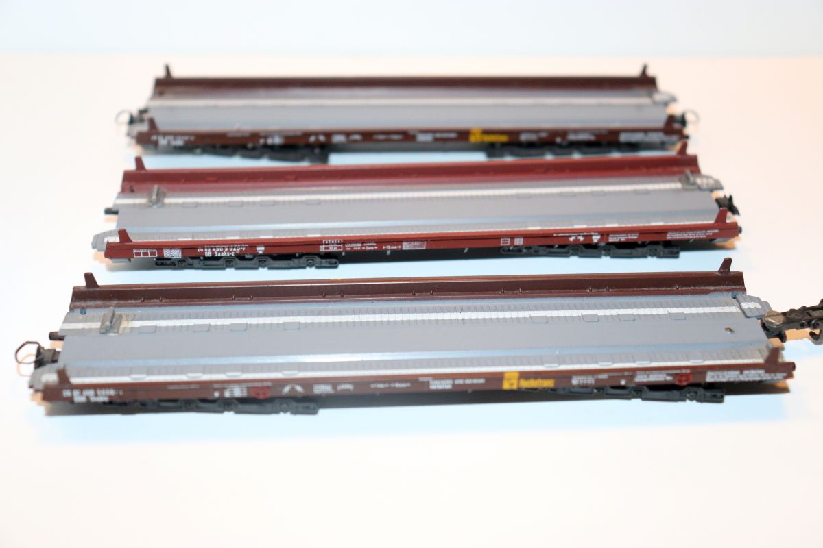 Liliput SW22096,  Autotransportwagen  der DB, rotbraun/grau