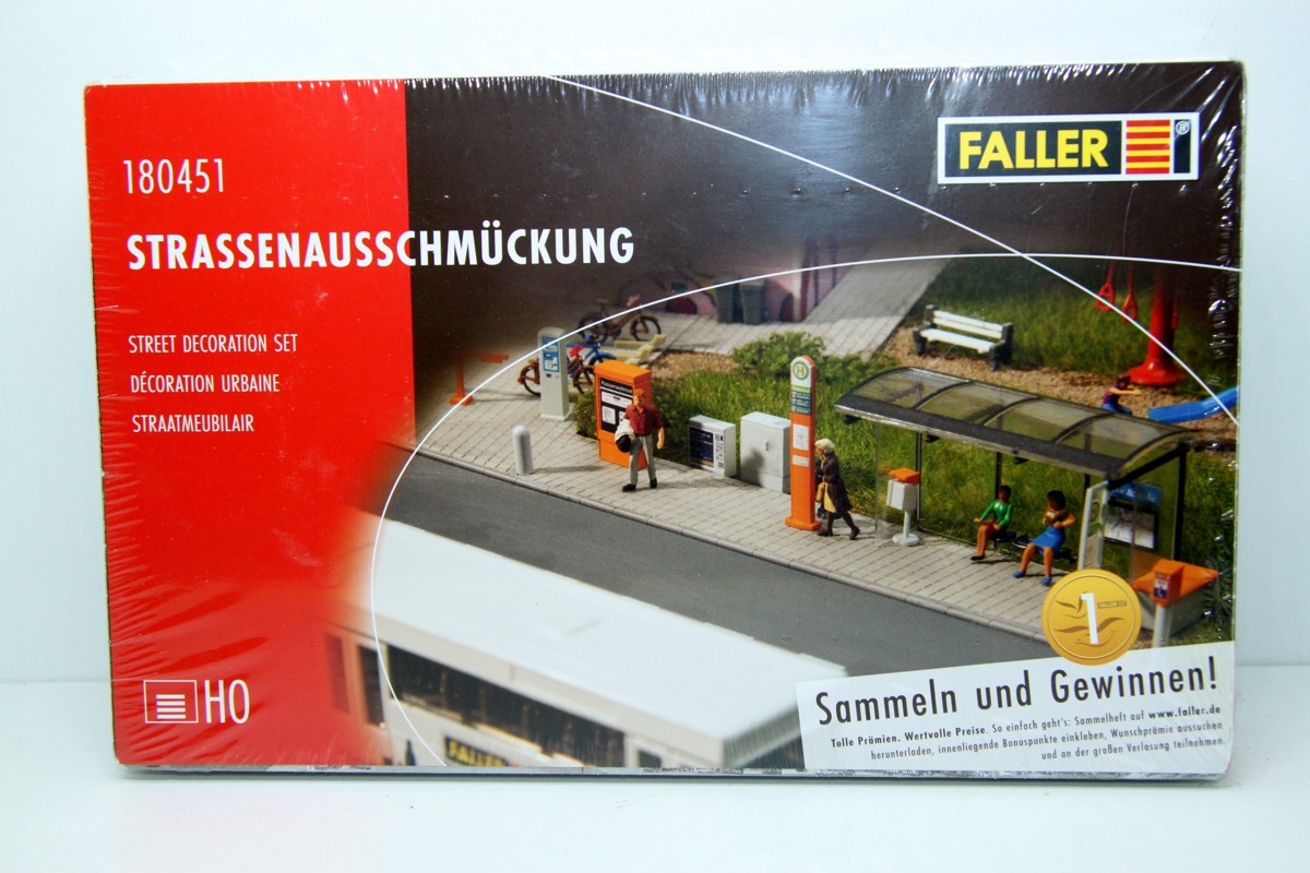 Faller 180451, Street decoration, for H0 gauge, with original packaging