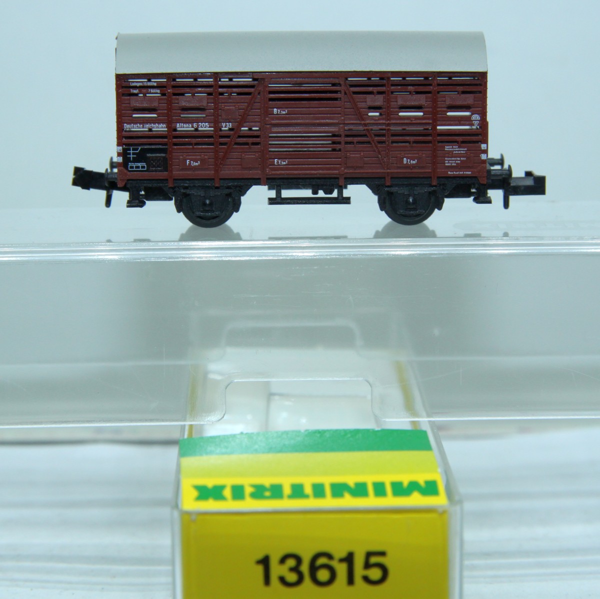Minitrix 13615 Verschlagwagen V Hamburg, DC, Spur N, in Originalverpackung