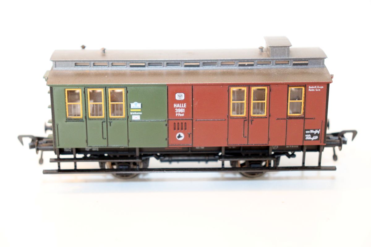 Fleischmann Gepäckwagen 3961 braun/grün aus Zugset KPEV 4882
