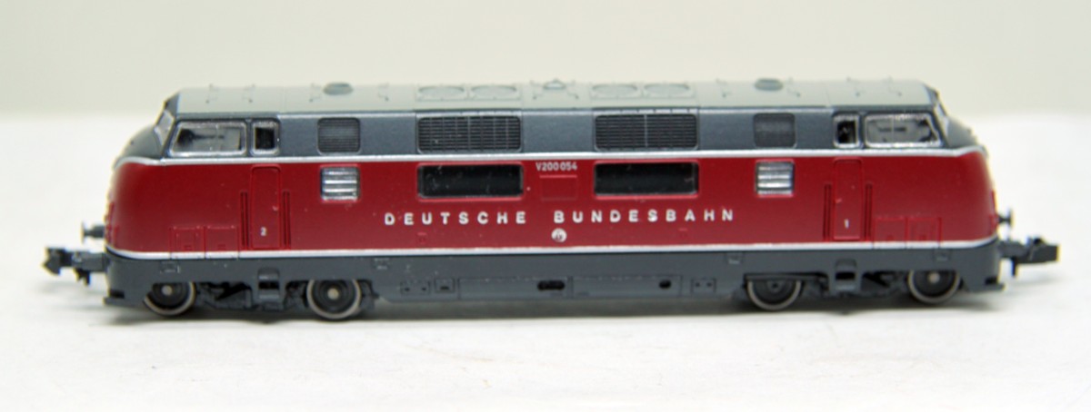 Roco, Diesellok - V200054, mit Aufschrift  "Deutsche Bundesbahn",  SW  15103, DC, Spur N, ohne Originalverpackung, 