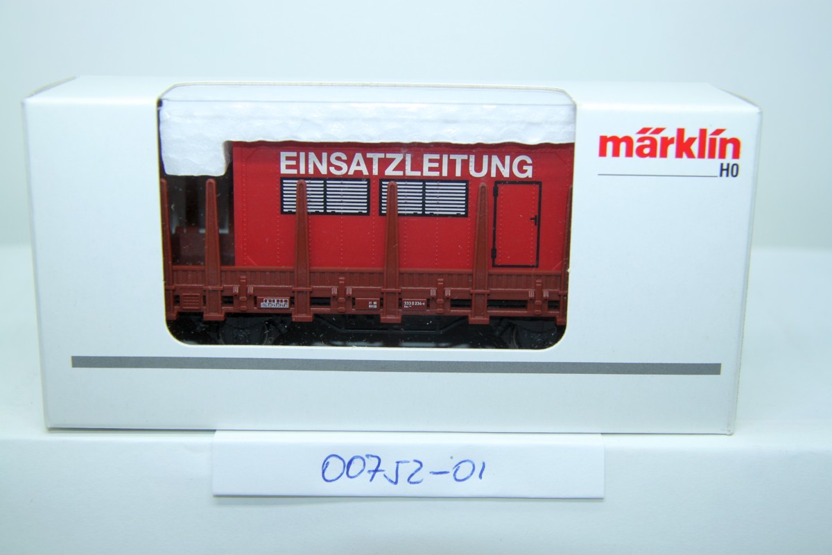 Märklin 00752-01 bis Märklin 00752-06, Ringenwagen mit verschiedenen Feuerwehr-Containern