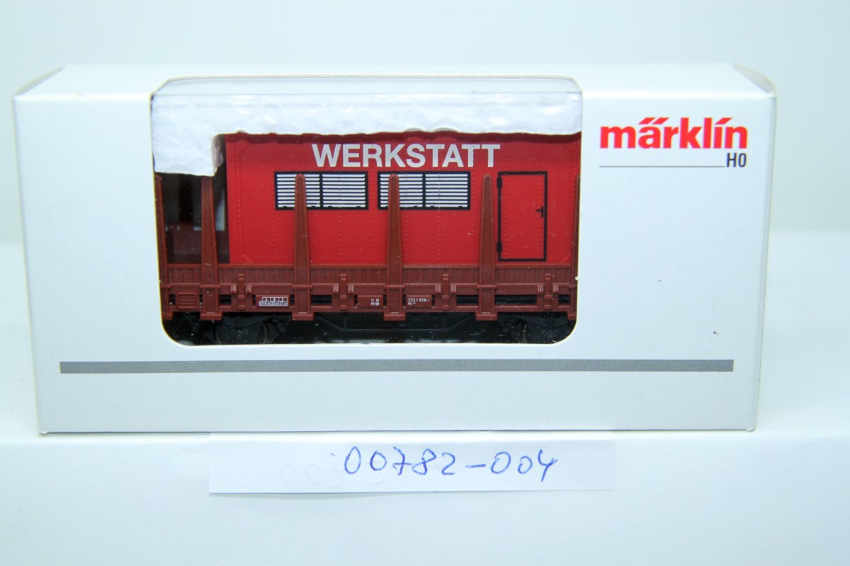 Märklin 00752-01 bis Märklin 00752-06, Rungenwagen mit verschiedenen Feuerwehr-Containern