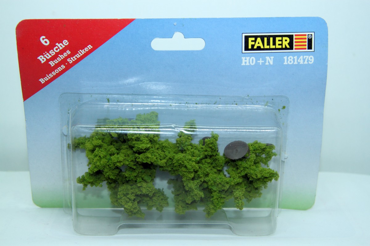 Faller 181479, Büsche grün, Höhe ca 4 cm, 6 Stück