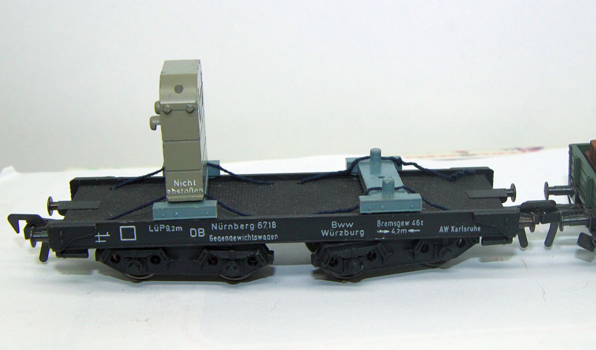 Fleischmann 1495, Kranwagen-Set 4-teilig, Krupp-Ardelt DB