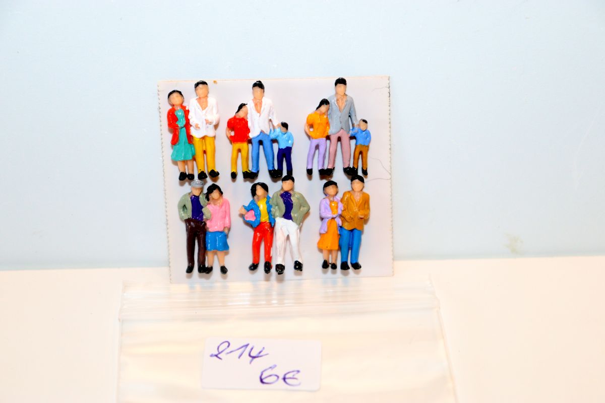 Modellbaufiguren-Set Nr, 214, verschiedene Familien als 2er oder 3er Figuren