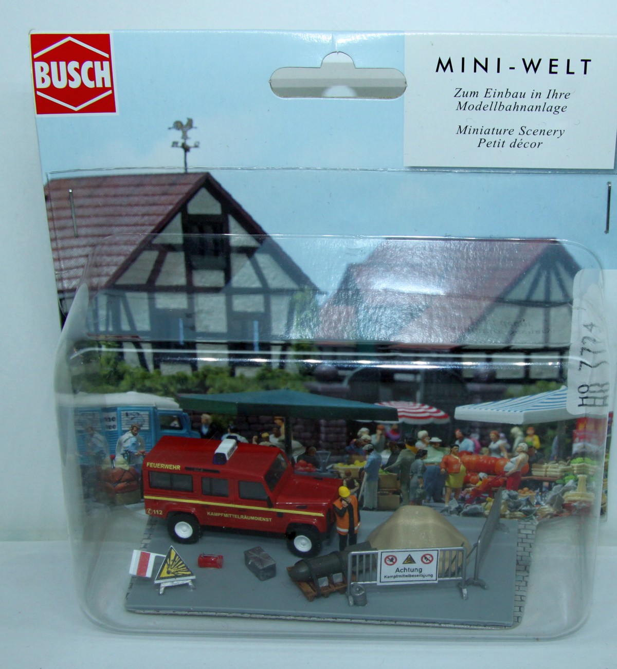 BUSCH 7724, Mini-Welt: Kampfmittelräumdienst, Miniaturszene , für Spur ...