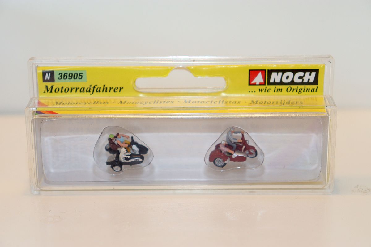 Noch 36905, Motorcyclist, for N scale, with original packaging.