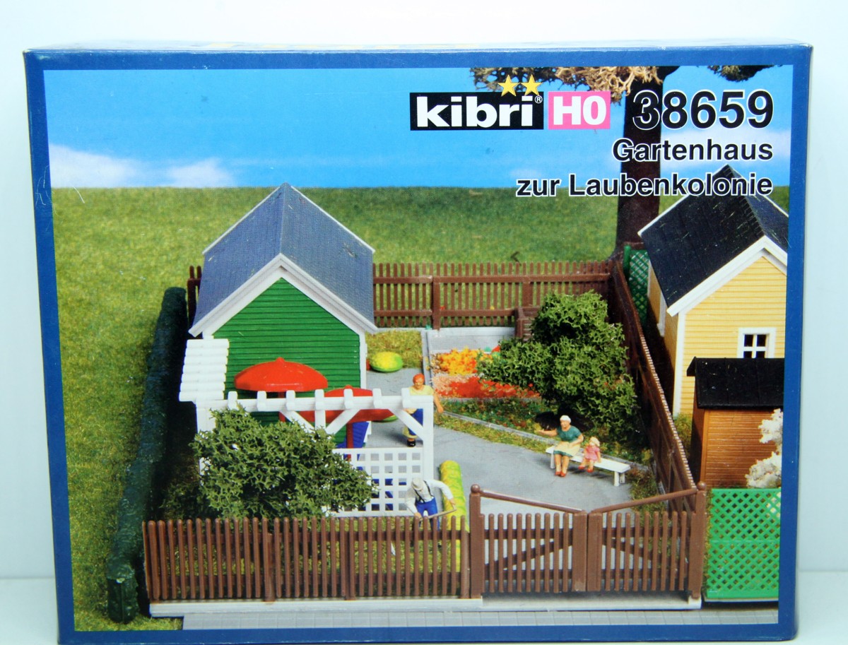 Kibri 38659, Bausatz Gartenhaus zur Laubenkolonie  für Spur H0, mit Originalverpackung, siehe Bilder