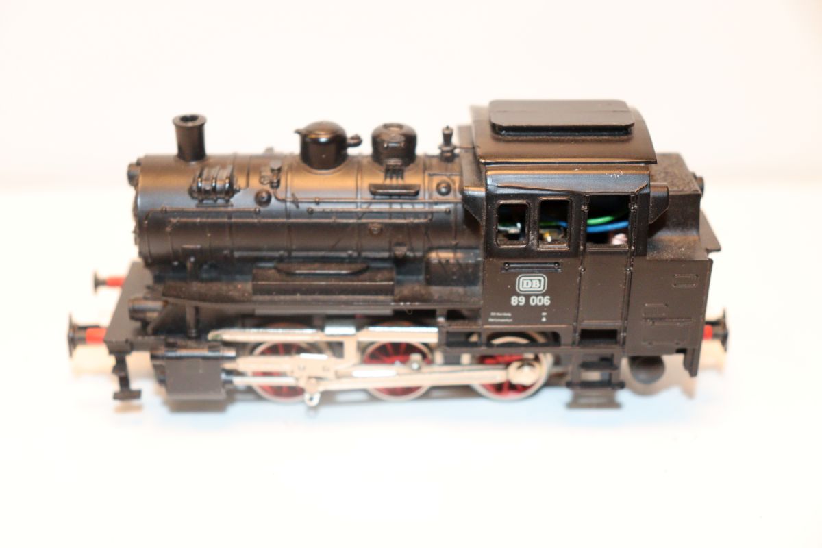 Märklin 3000, Dampflok, Baureihe 89 der DB, BR 89006, schwarz,  AC, Spur H0,  digitalisiert