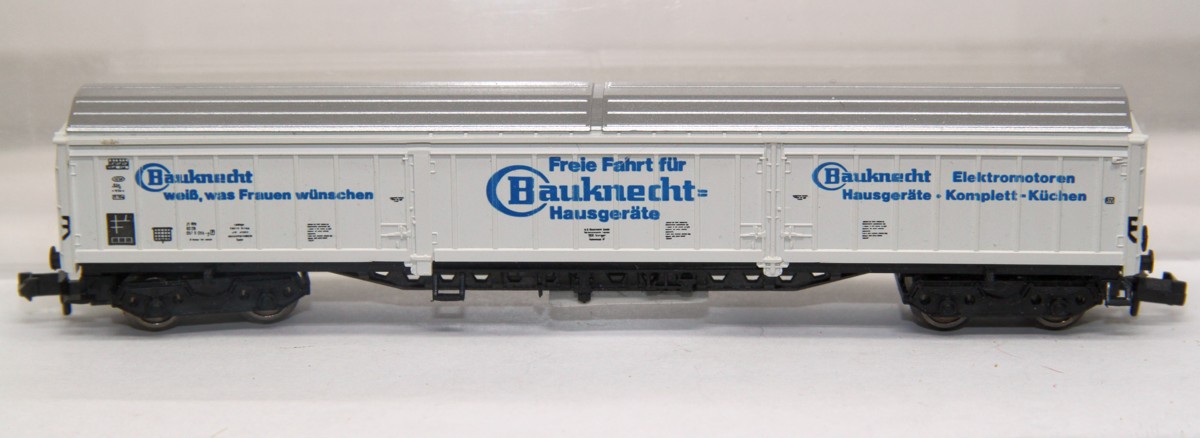 Fleischmann 8389, Großraumgüterwagen „Bauknecht“ der DB, DC, Spur N, mit ErsatzVP 